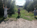 Занятия с гимнастическим обручем